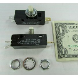 Cherry Electrical Lot 2 Cherry E13 15A Normally Open/Closed Pushbutton Switch 125/250 VAC E13-65L0