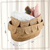 Weysat 2 Sets Scalloped Baskets Baby Diaper Caddy Organizers Scalloped