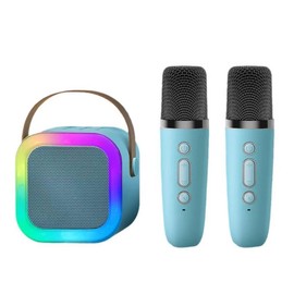 RuiJOTWAT Bluetooth Speaker Small Speaker Wireless Microphone And Singing Integrated Speaker, Suitable For Home School Gatherings, Blue