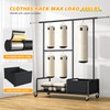 Raybee Clothes Racks for Hanging Clothes with Shelves, Adjustable Clothing