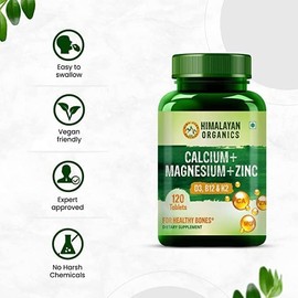 Generic Pub Calcium Magnesium Zinc Vitamin D3 & B12-120 Vegetarian Tablets