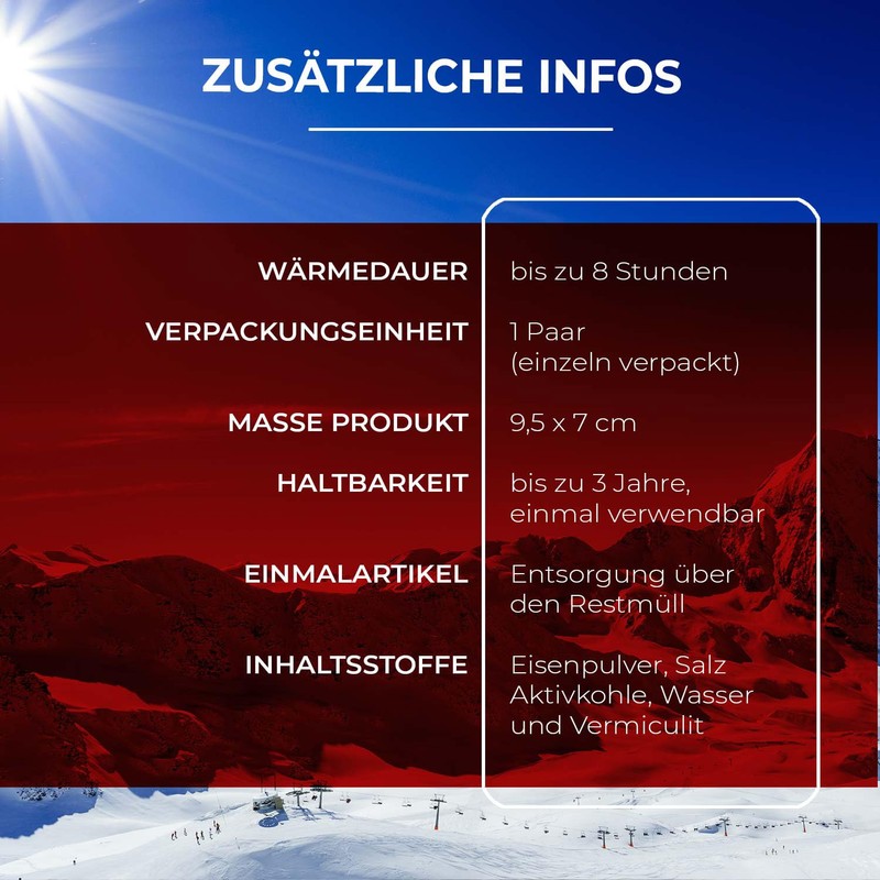 Pack of 5 Thermopad Foot Warmer, Various Sizes, XL (43-46)