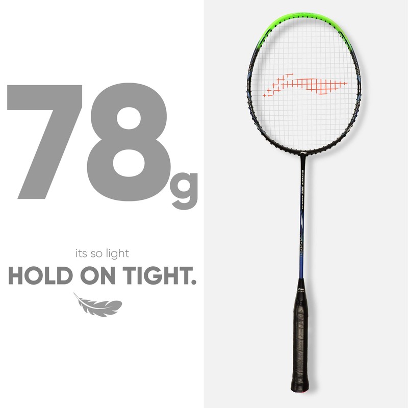 Li-Ning G-Force Superlite 3500 Carbon-Fiber Strung Badminton Racquet with Free