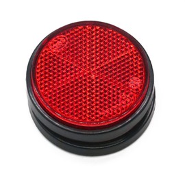 ETUKER Pack of 2 reflectors, round rear reflectors, rear light diffusers reflectors, reflectors for gate posts for caravans, trucks, trailers, boats, motorcycle fences, gate posts