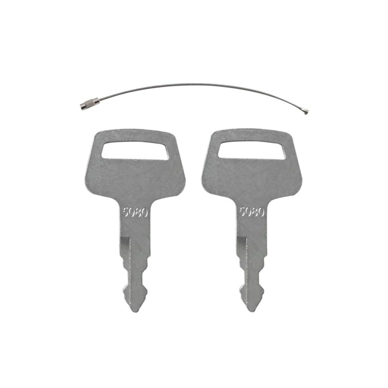 2PCS Ignition Keys 5080, 069029029 – Compatible with IHI, Kato,