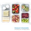 iDesign Crisp 5-Piece Recycled Plastic Refrigerator Organizer Bin Set with