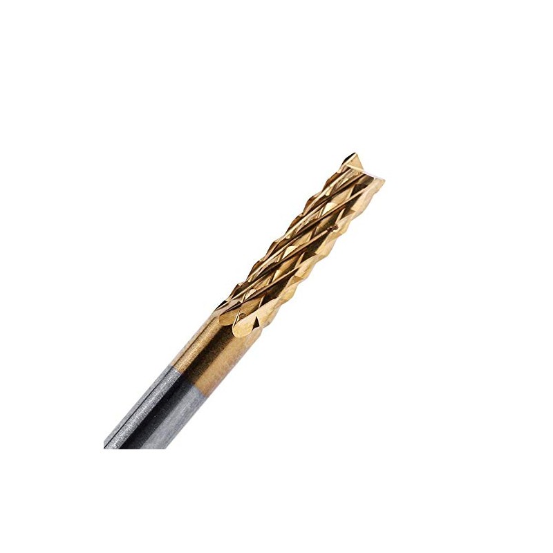 Carbide End Mills 1/8 Inch Screwed Shank Titanium Coated PCB