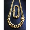 PY BLING Mens Heavy Miami Cuban Link Chain Choker 14k