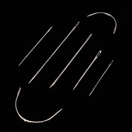 Matory 7pcs Upholstery Sewing Needles Set Hand Repair Curved Carpet Leather Repair Needles (7)