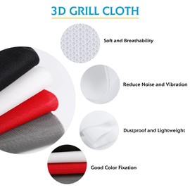 20"x56" Speaker Grill Cloth Stereo Mesh Fabric Repair and Replacement Home Speakers Dustproof,Protection,Scratch Resistance Speaker Grill Fabric (White)