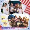 Jingmore 50 Sets 12oz 4th of July Plastic Cups with