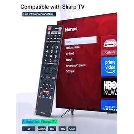 GB118WJSA - Mando a distancia de repuesto para televisor Sharp AQUOS TV GB004WJSA GB005WJSA GA890WJSA GB105WJSA GA935WJSAE