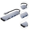 CAXUSD 6-in-1 USB Hub Type c Docking Station Fast Data