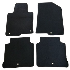 Unbranded Fit For 16-20 Kia Optima Sedan Black Floor Mats Car Carpet Nylon Front Rear 4PCS