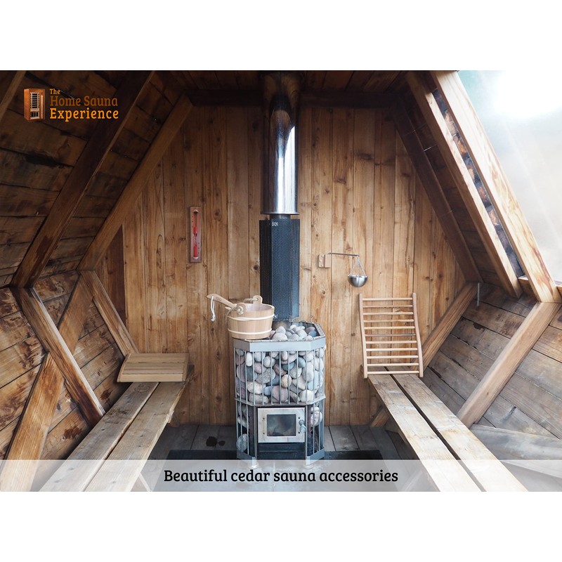 Home Sauna Experience Hse Deluxe Cedar Wall Rotating Sauna Sand