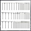 KOBSAINF Router Bit Diamond Drill Bit Set 50 Shaft Approx