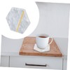 GRIRIW Elegant Natural Marble Coaster for Home Creative Heat Insulation