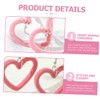 Healeved 2 Pairs Earrings for Women Elegant Dangling Heart Shaped