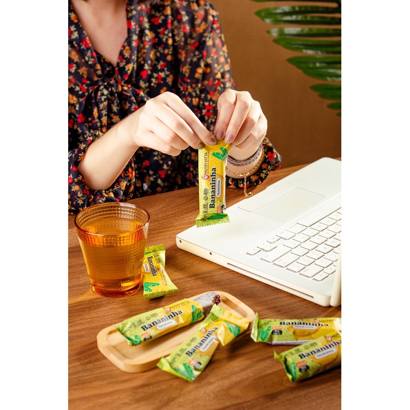 NutryVitta Banana Bar Traditional - Fruit Snack, Vegan, Gluten-Free, 1.06