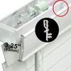 Kowibcl 20 Pcs Hidden Blind Clips 2-1/8 inch Hidden Channel