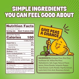Hippeas Chickpea Puffs, Jalapeño Cheddar Blaze, 30 x 0.8 oz Bags, Baked Crunchy Chickpea Snacks with 3g Plant Protein, 2g Fiber & 50% Less Fat, Gluten Free, Non-GMO, Top 9 Allergen Free