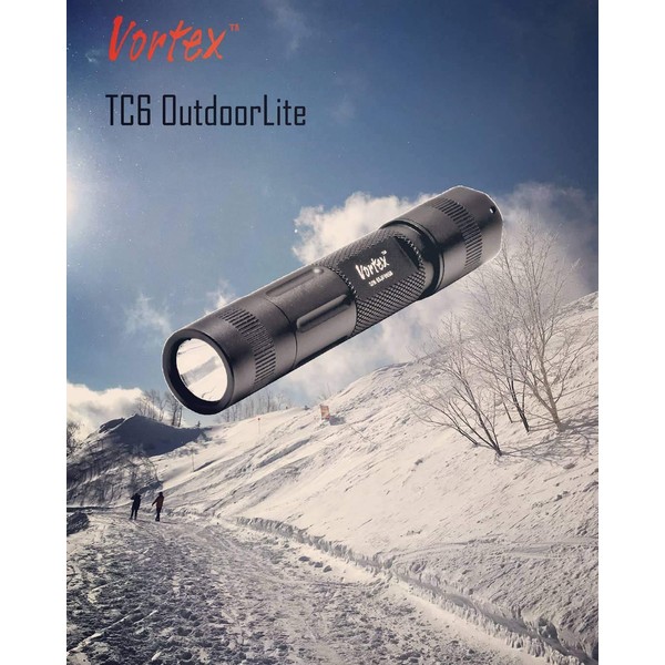 Vortex TC6 Handy Light weight AA Dry Cell CREE LED Type III Hard Anodized Hand Strap High lumen output Everyday Carry Tailor Made Optic Outdoor Flashlight