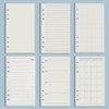Harphia A6 6-Hole Staple Filler Set Value Pack, 90 Sheets
