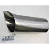 KLM Tear Drop Exhaust Tip 1.5" Stainless Steel With Aluminum