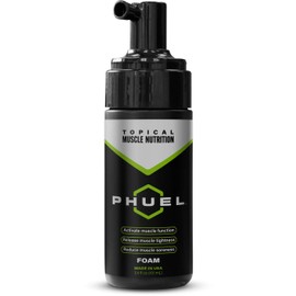 PHUEL Topical Sports Performance Foam - 3.4 oz - for Activating Muscle Function and Reducing Muscle Soreness…