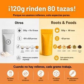 Golden Milk Leche Dorada Orgánica en Polvo — 80 Tazas, Sin Rellenos