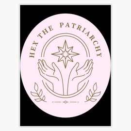 Leyland Designs Hex The Patriarchy Bumper Sticker Window Water Bottle Decal 5""