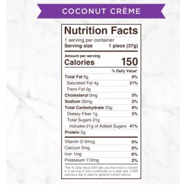 Russell Stover Easter Coconut Crème Dark Chocolate Easter Egg, 1.3 Oz. See Below