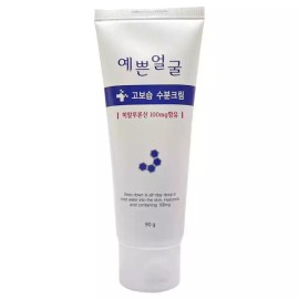 Wellbeing Health 웰빙헬스 예쁜얼굴 고보습 수분크림 90ml 6개 / 써클 Wellbeing Health Pretty Face High Moisture Cream 90ml 6 pcs / Circle
