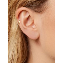 1 Pair Small Gold Huggie Hoop Earrings Set for Women, Hypoallergenic 14K Real Gold Plated Stack Cartilage Earring, Earrings Sets for Multiple Piercing Lightweight Mini Thin Cute Dainty Trendy Jewelry(5|6|7|8|9|10mm)