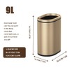 LEASYLIFE 9L/2.4GALSlim Bathroom Trash Can, 12 * 7.75 * 13.67
