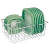 mDesign Lid Holder - Practical Kitchen Storage Basket with 3