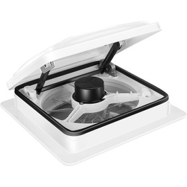 Starvent 11" RV Roof Vent Fan 6-Speed-Reversible (White 11")