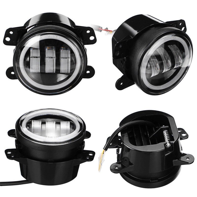 AQJ 4inch Round 60W LED Fog Lights Front Bumper For