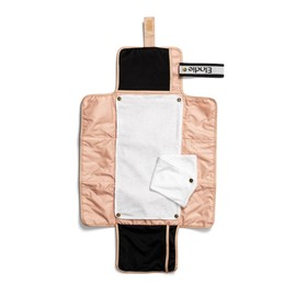 Elodie Details Changing Mat for On the Go Mini Bag Waterproof (Contains 2 Terry Towels) - Blushing Pink, Blushing pink