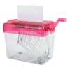 Fdit Manual Shredder, Mini Portable ABS Paper Shredder, Transparent Design,