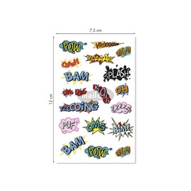 Maildor CY146C - Pack of 1 Cookie Sticker Sheet, 7.5 x 12 cm, 18 Stickers, Volume Painting, 1 Pack