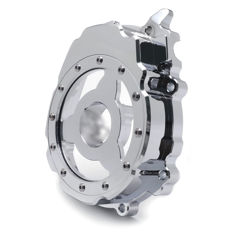 HTTMT- Chrome Clear Left Engine Stator Crankcase Cover Guard Compatible