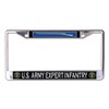 U.S. Army Expert Infantry Chrome License Plate Frame