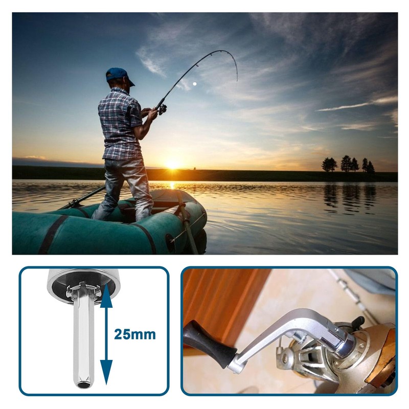 eMagTech Fishing Reel Handle Foldable Fishing Reel Power Handle Replacement