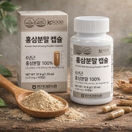 Hwangpungjeong [풍기인삼농협] 에너지허브 진세노 캡슐 90캡슐 [Punggi Ginseng Agricultural Cooperative] Energy Hub Ginseng Capsules 90 Capsules