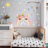 1 Set of Rainbow Wall Stickers, Cute Cartoons, Colorful Heart-Shaped