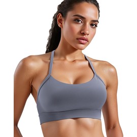 Sports Bras for Women, Athletic High Impact Support (US, Alpha, Medium, Regular, Regular, Blue)