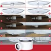 SPARES2GO Shower Trap for 90mm Tray Plug Hole 1.5" Luxury