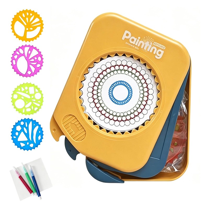 Juego de Dibujo de Espirografía, Kit de Arte en Espiral