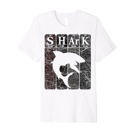 Shark Periodic Table Elements Retro Shark Selachimorphaphile Premium T-Shirt